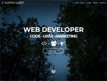 Tablet Screenshot of justinhurst.net